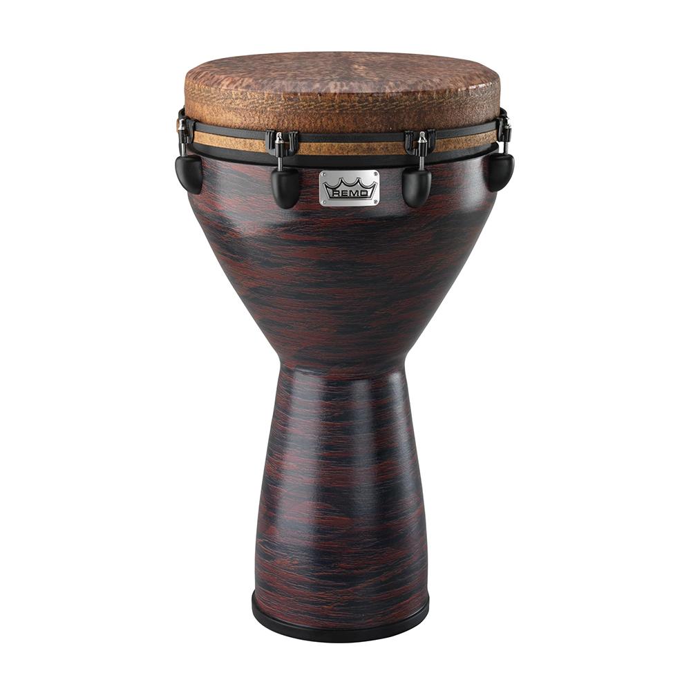 Remo DJ-0114-21-SN014 14" Eco Grain Choco Red Mondo Infinity Djembe Drum