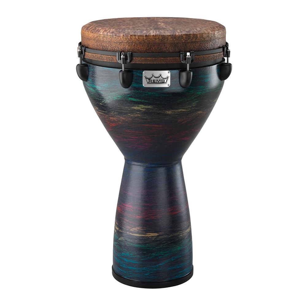 Remo DJ-0114-22-SN014 14" Eco Grain Multicolor Mondo Infinity Djembe Drum
