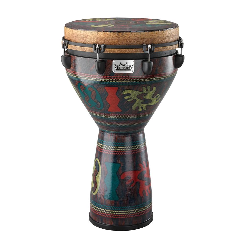 Remo DJ-0014-24 14" Adinkra Mondo Djembe Drum
