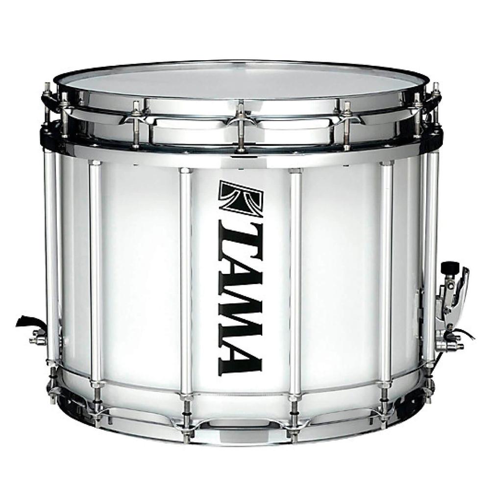 Tama R1412SK-SGW 1"x12" Marching White Snare Drum with Carrier
