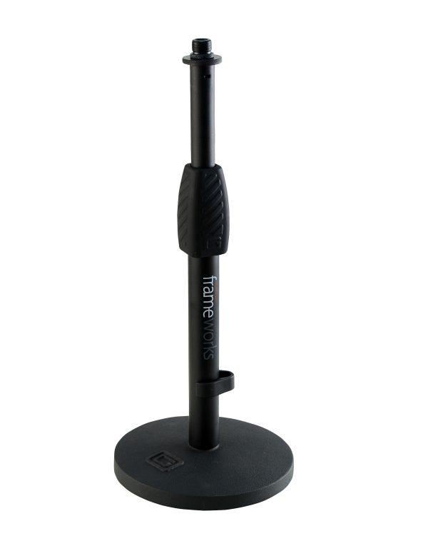 Gator Frameworks GFW-MIC-0601 Desktop Mic Stand With Round Base And Twist Clutch