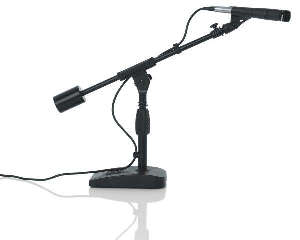Gator Frameworks GFW-MIC-0822 Telescoping Boom Mic Stand Desktop & Bass Drum