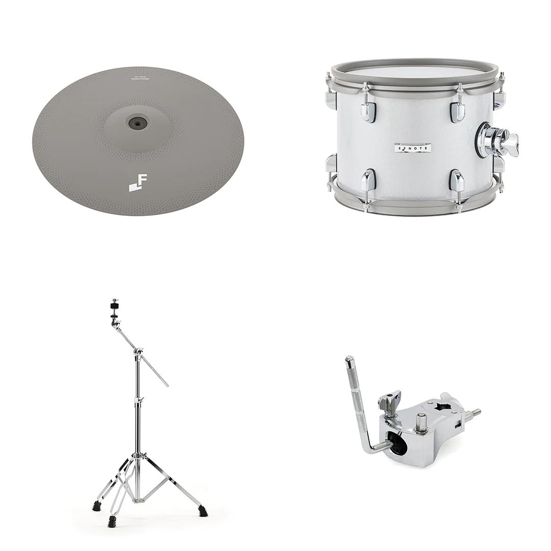 EFNOTE 5 EFD5-EXPCK1-WS expansion pack – 16” Cymbal with Stand and 11” Rack Tom with Mount
