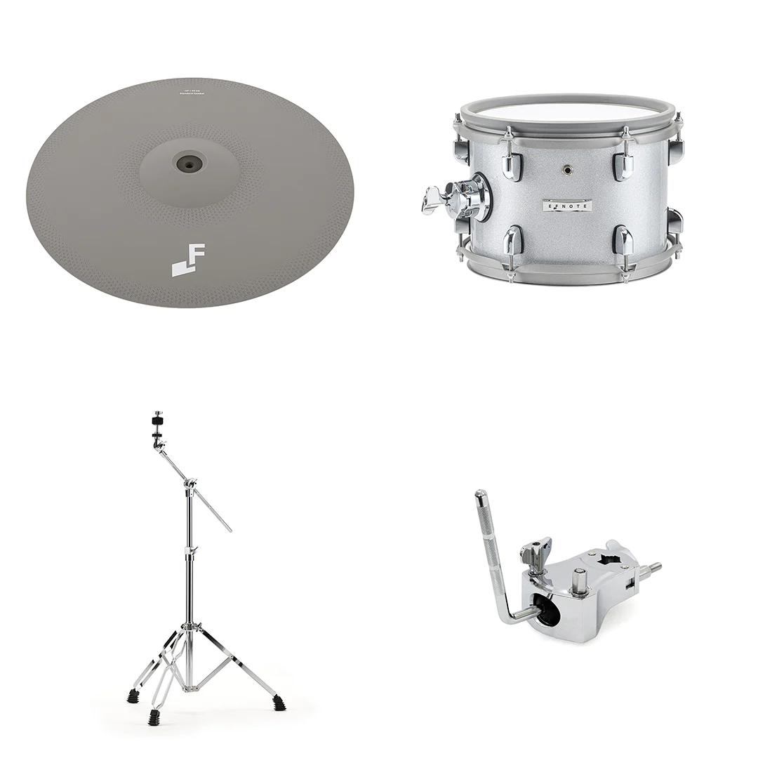 EFNOTE 7 EFD7-EXPCK1-WS expansion pack 18” Cymbal with Stand, 10” Rack Tom with Mount