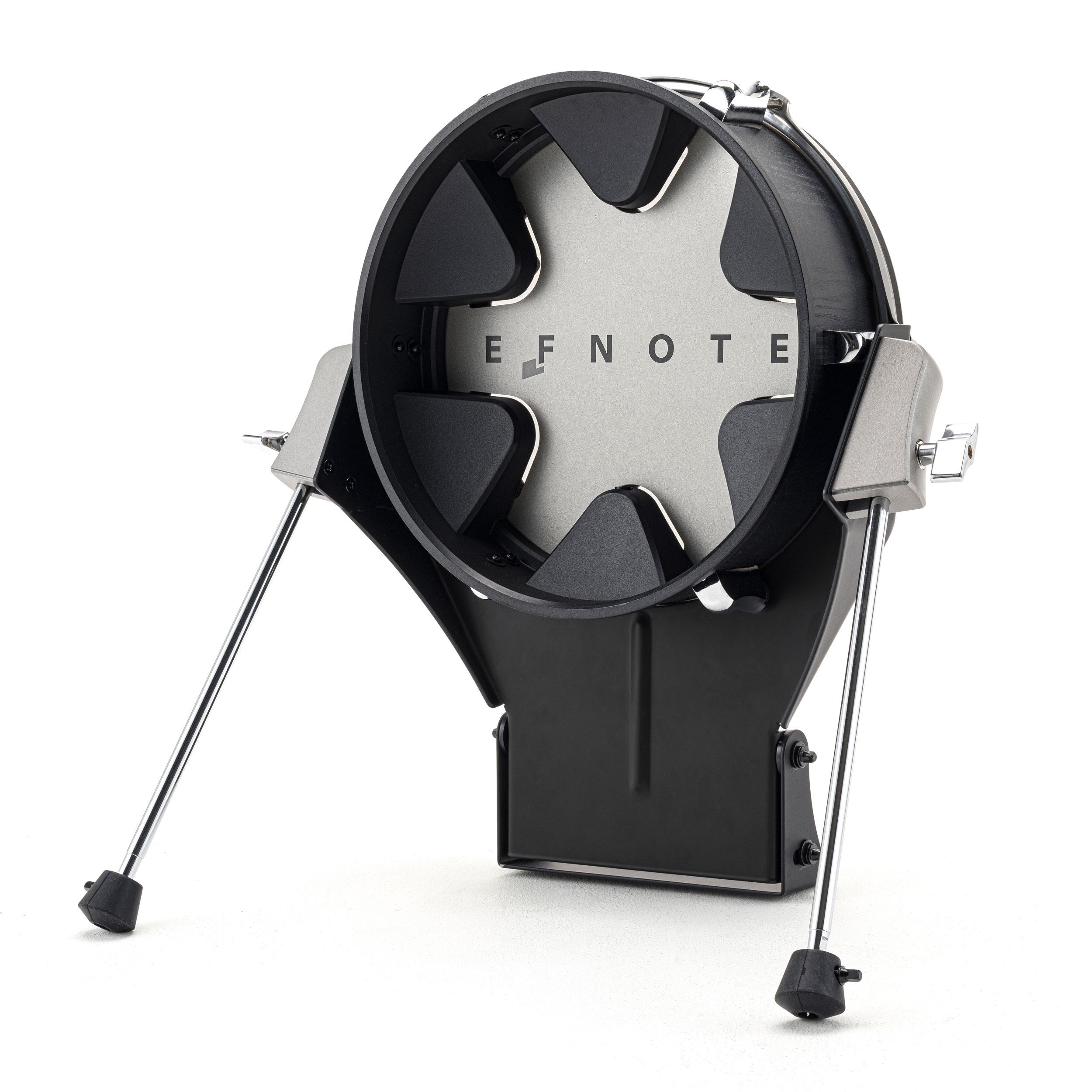 EF Note EFD-K12P-BO 12-Inch Bass Drum Pad Black Oak