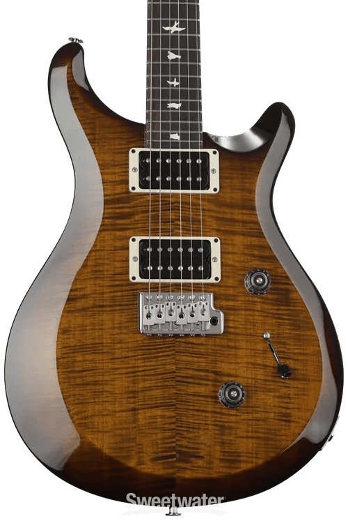 PRS C4M4F2HTIBTKW S2 Custom 24 Black Amber Electric Guitar