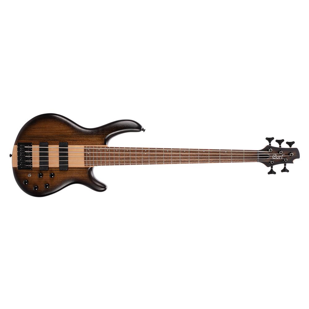 Cort C5 PLUS OVMH ABB Artisan Series 5 String Antique Brown Burst Electric Bass Guitar