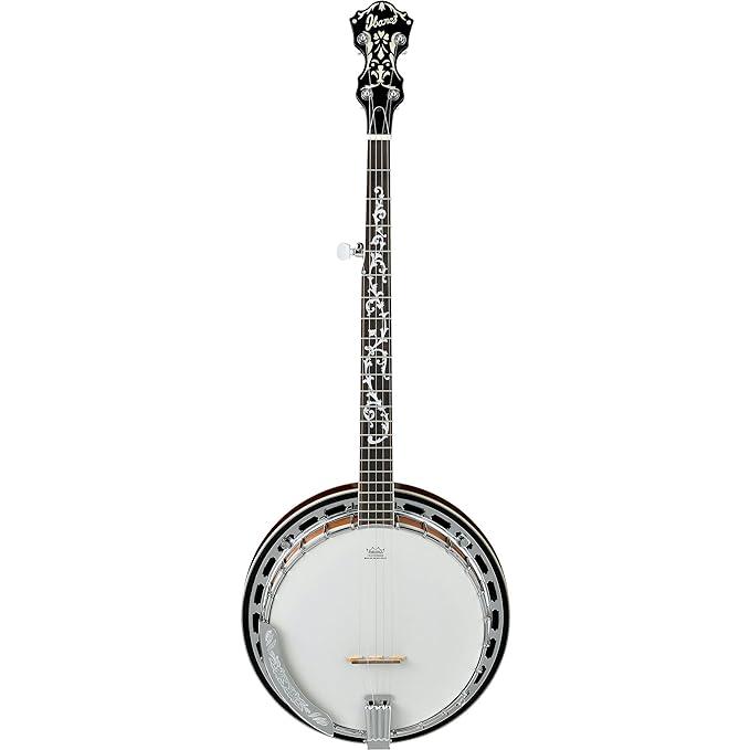 Ibanez B200 White-BlackPurpleheart fretboard Banjo