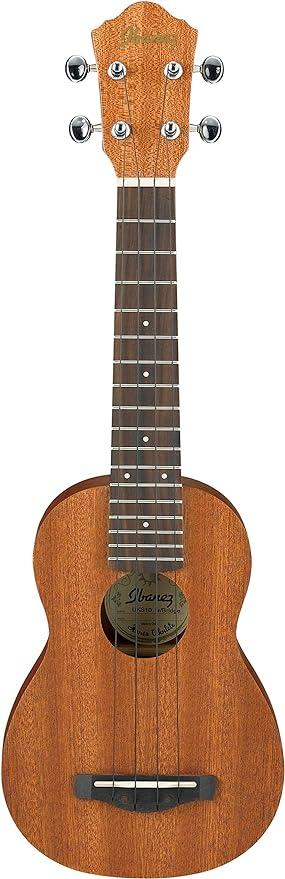 Ibanez UKS10 Acoustic Soprano with Bag Brown Ukulele
