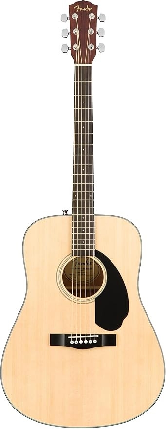 Fender 0970110021 Dreadnought Solid CD60S Natural Acoustic Guitar