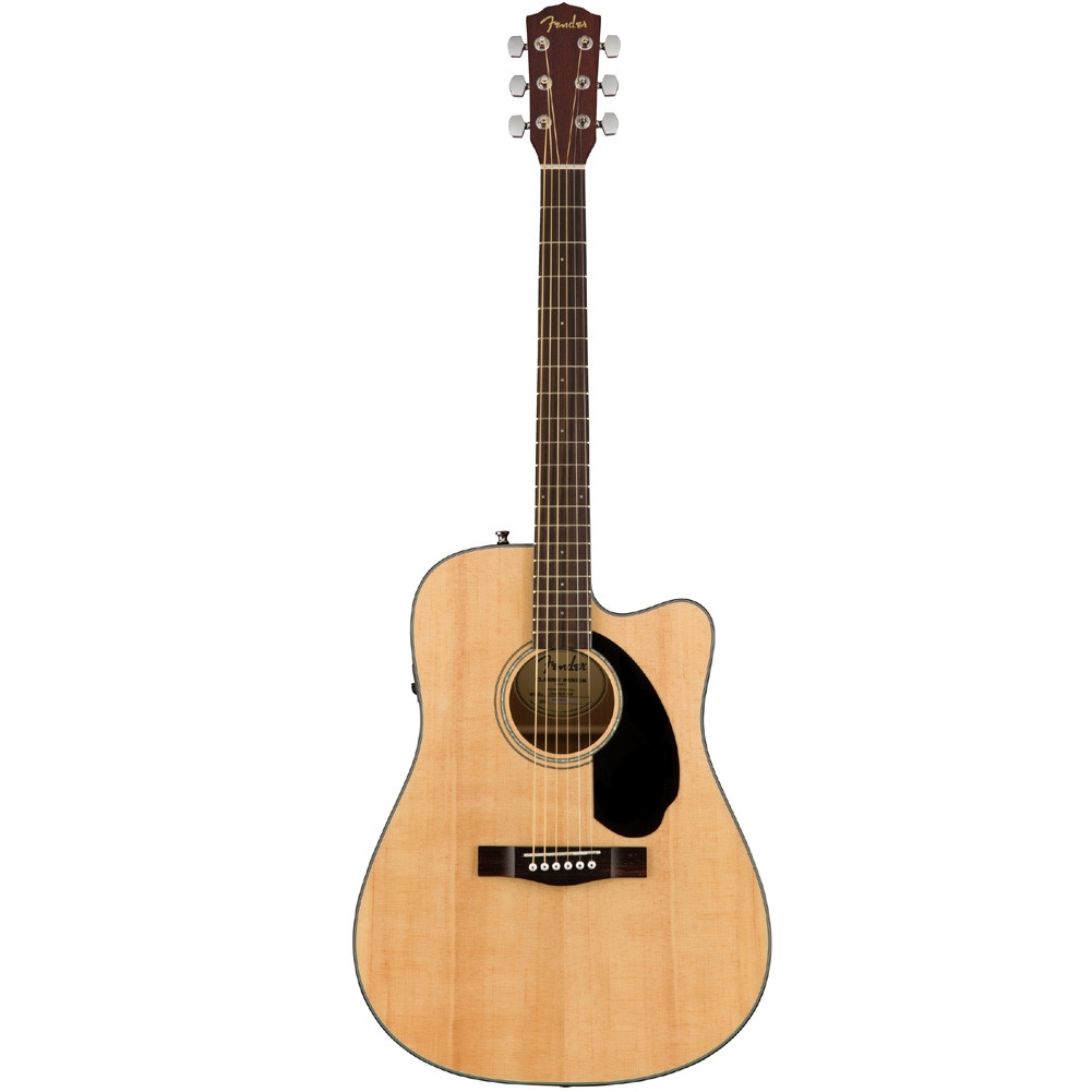 Fender 0970113021 with Cutaway Electronics CD60SCE Natural Acoustic Guitar