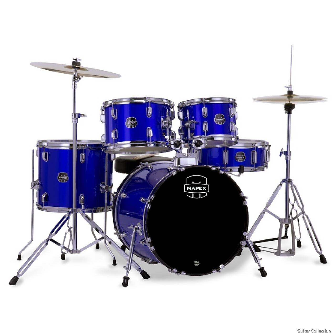 Mapex, Drum Set, Comet, 5 pcs, Hybrid, with Hardware, Throne & Cymbals -Indigo Blue CM5295FTCIB-SC