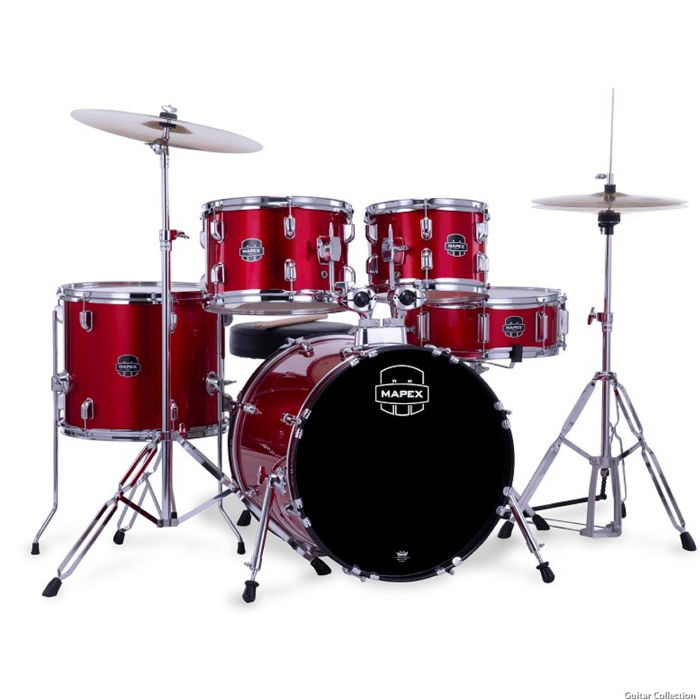 Mapex CM5295FTCIR-SC Comet 5 pcs Hybrid with Hardware, Throne & Cymbals Infra Red