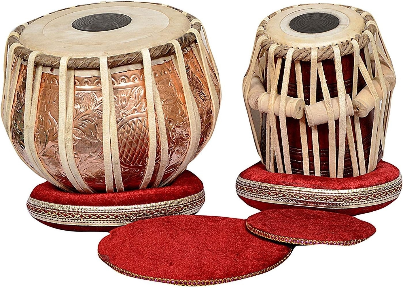 Tabla set professional Copper with bag rings and hammer