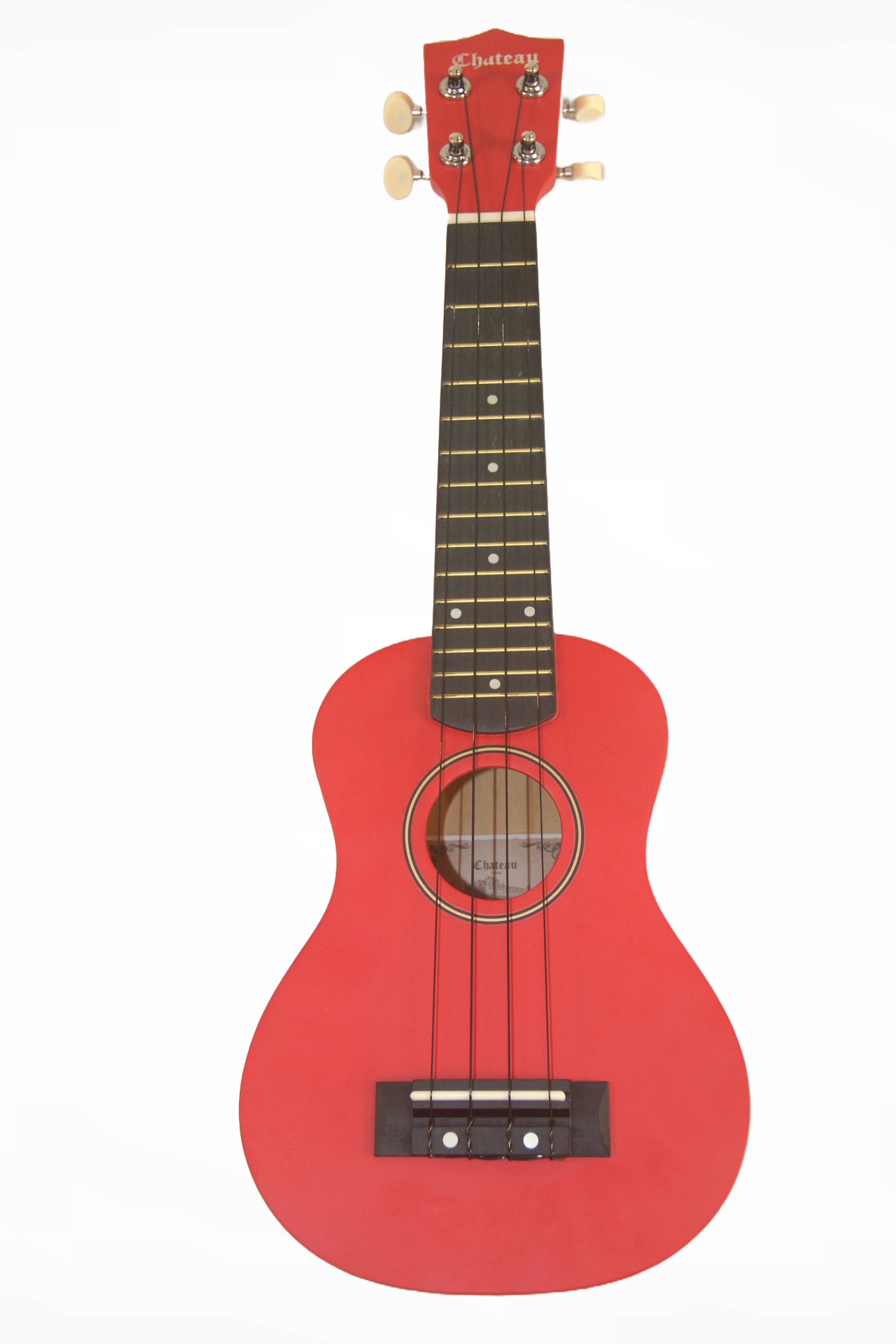 Chateau BAS01RD Bass Ukulele, Red with Bag