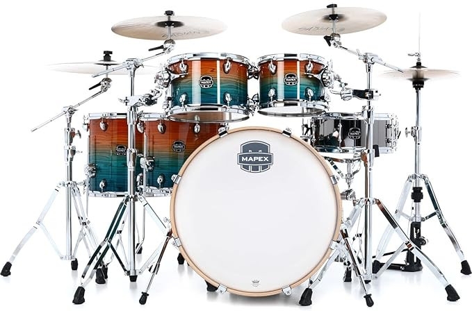Mapex LTAR529SJG Drum Set Armory Series 5pc Hybrid Shell Pack Ocean Sunset