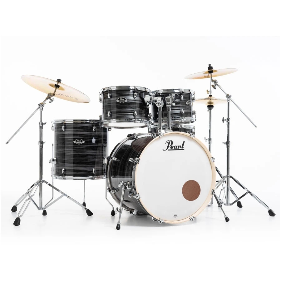 Pearl EXX725SPN/C-866 Export 5-Piece Hybrid Drum Set Shell Pack - Graphite Slate