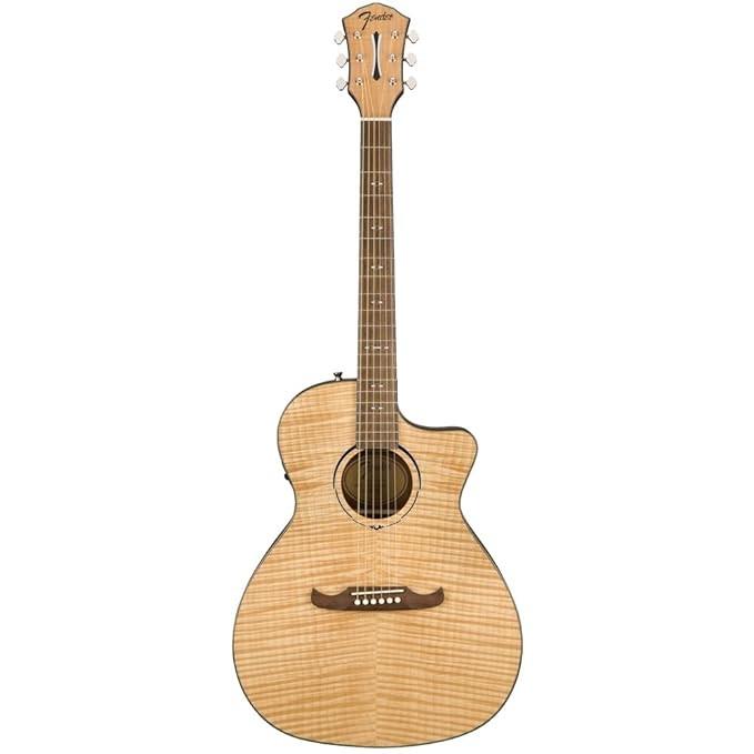 Fender 0971343021 Auditorium Cutaway Electronics FA345CE Natural Acoustic Guitar