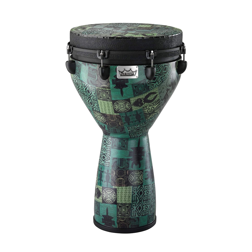 Remo DJ-0014-32 14" Green Knintekloth Mondo Djembe Drum